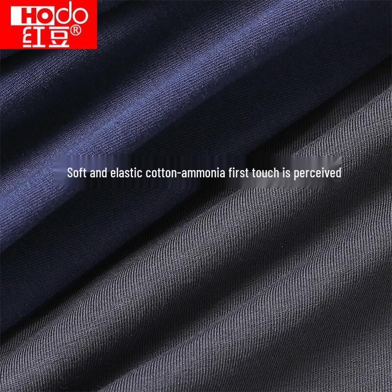 Hongdou Men's Antibacterial Cotton Blend Boxer Briefs (4-Pack)