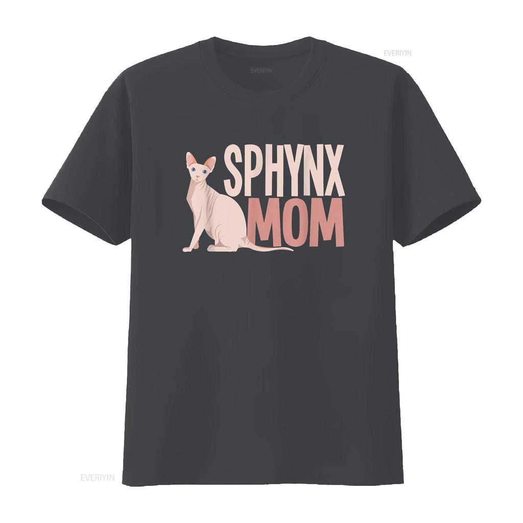 Sphynx Mutterkatze Sphynx Haarlos Besitzer T-Shirt vintage Gewaschen Weich Stilvoll Atmungsaktiv Unisex Grafikdesigner Kleidung Vielseitig