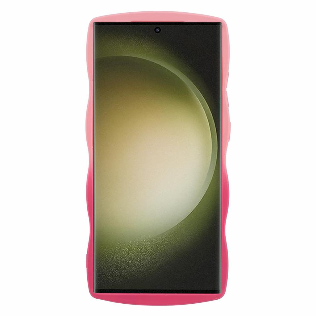 JTW Series for Samsung Galaxy S23 Ultra Case Wavy Edge Dual Color Rubberized TPU Cover