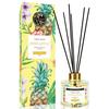 Soul & Scents Glass 120ml Lemongrass Reed Diffuser Set | Free 6 Fiber Reed Sticks | Stress Relief & Aromatherapy | Long-Lasting,