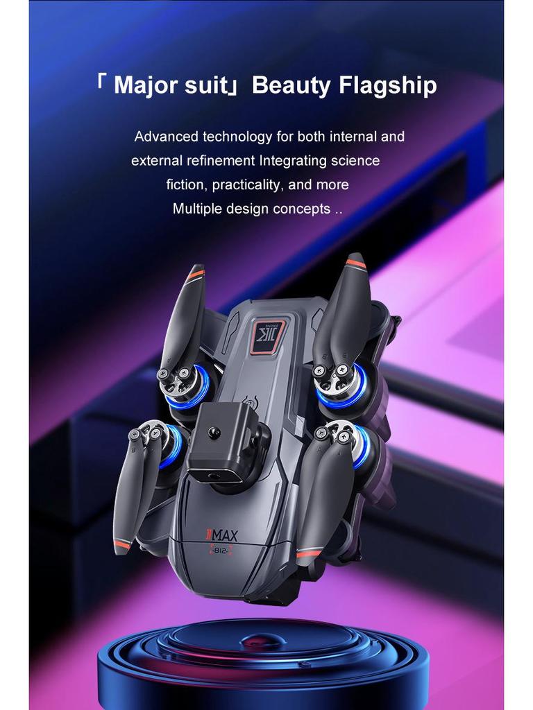 NEW K812MAX Drone: HD Aerial Photography Quadcopter with GPS Positioning & Screen Control