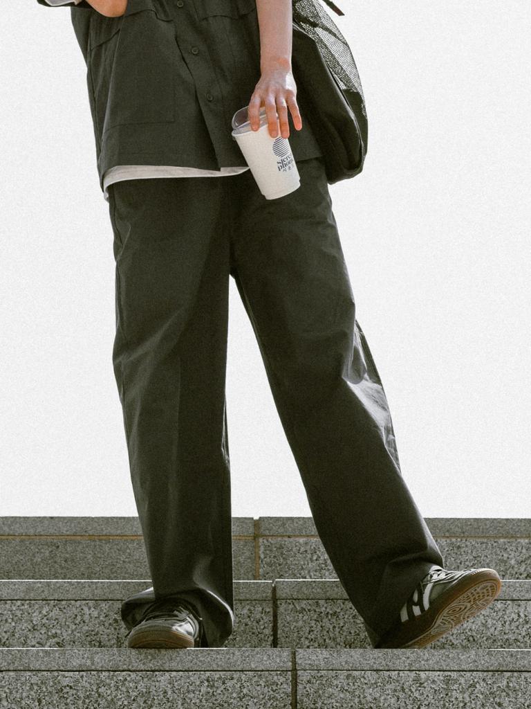 HAVE HAD City Summer Light Elastic Waist Pants (Charcoal)