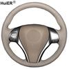 Beige Hand Sewing Car Steering Wheel Cover For Nissan Altima 13-18 Rogue X-Trail