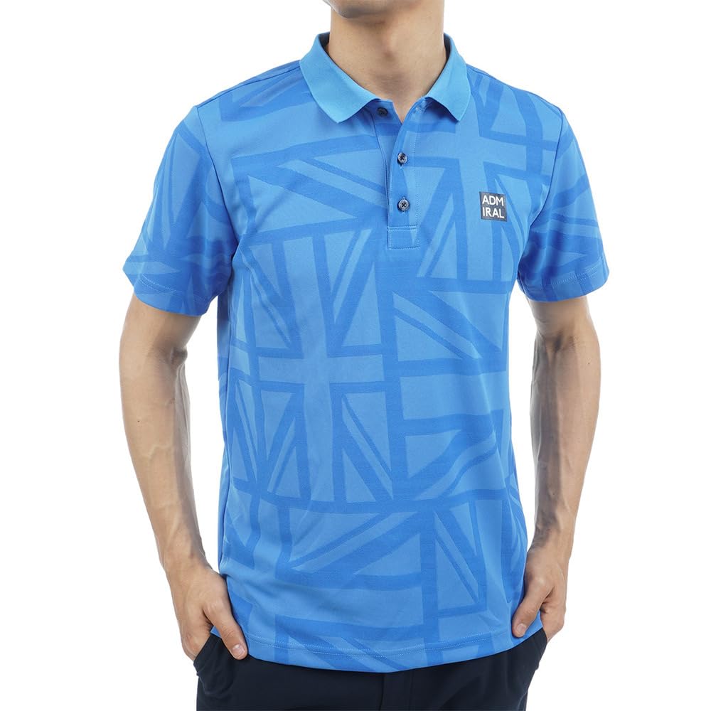 

Admiral Golf UJ Jacquard Polo Shirt ADMA308 Men s Blue