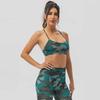 Women's Shockproof Camouflage Sports Bra - Antibacterial, Stylish Back Design for Summer Fitness & Yoga
