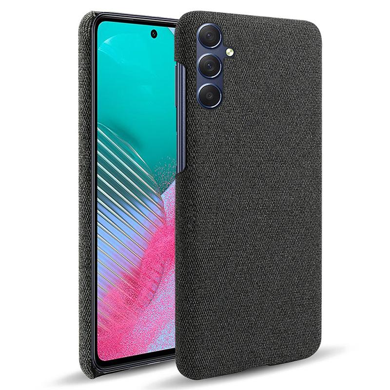 

Cell Phone Case for Samsung Galaxy S24 Slim-Fit Cloth+PC Mobile Phone Cover Blue