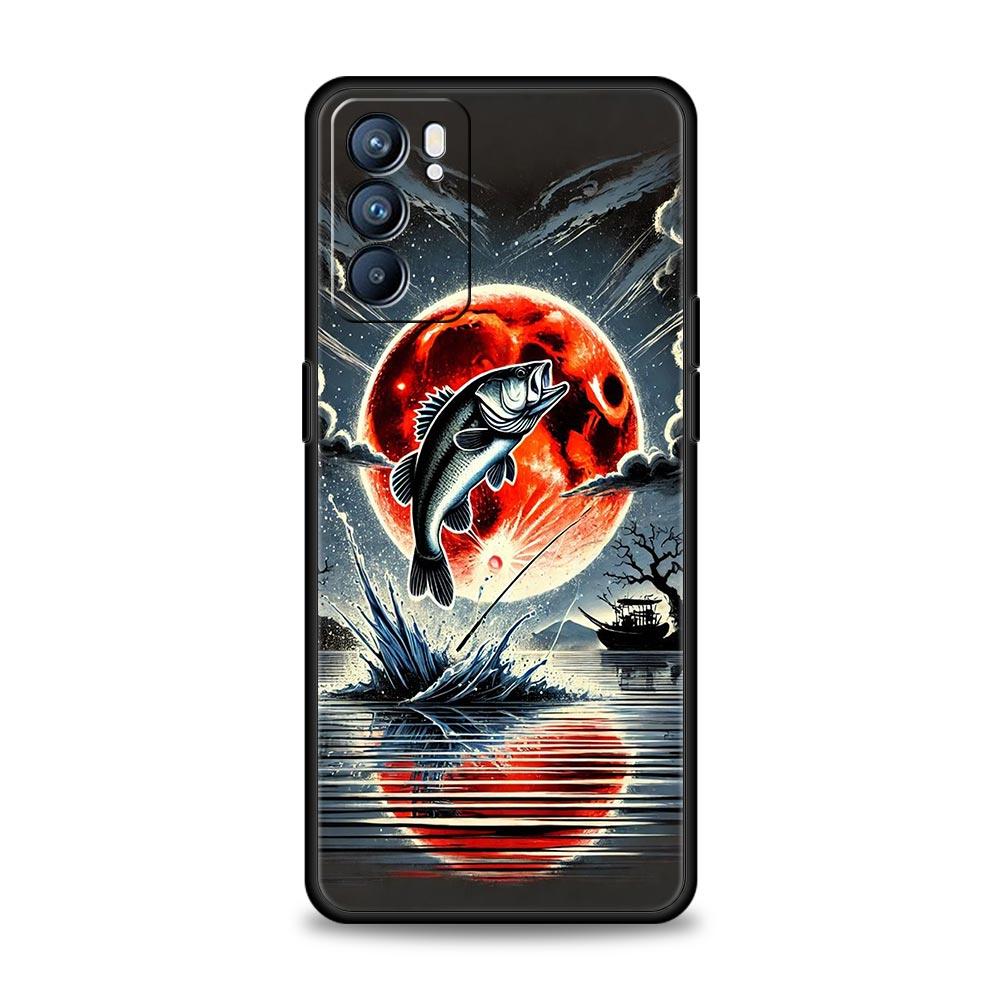 Hunting Fishing Man Phone Case For Oppo Reno 13 12 11 10 7 F Find X5 X6 A98 A80 A79 A78 A57 A54 A31 A17 Pro 5G Soft TPU Cover