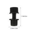 FAVOMOTO 4pcs Black Nylon License Plate Bolts and Screws for Motorcycles and Scooters Fastening Hardware Motorcycle License Plate Bolts for Secure