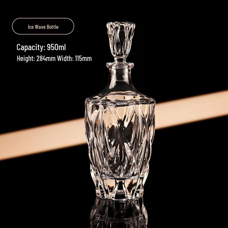 ZISIZ Saint Asia Ice Series Italienisch Geschnitzte Whiskeykaraffe