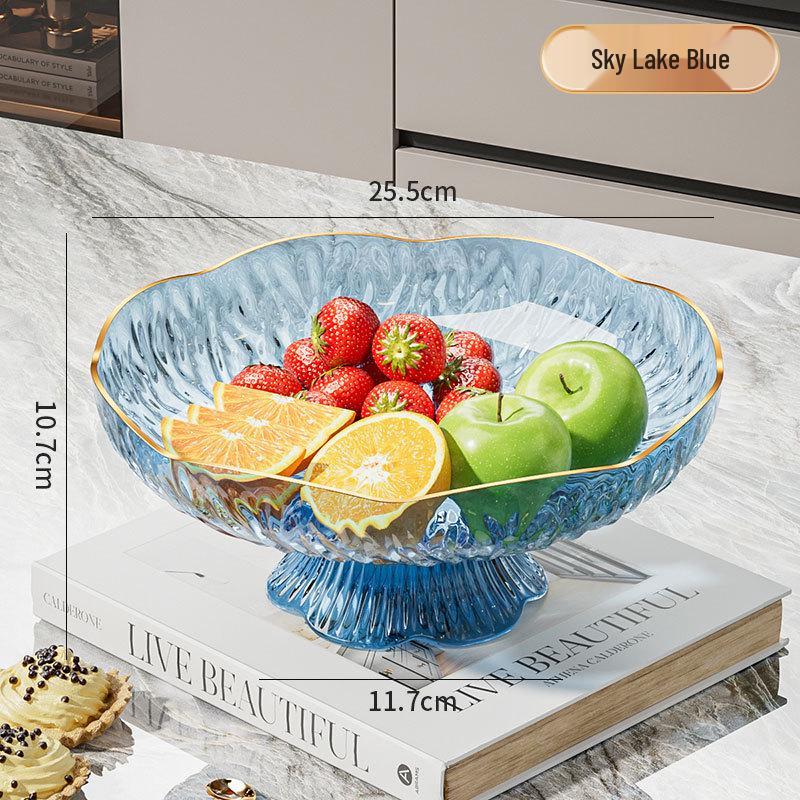 Elegant Floral Fruit Plate Set - Stylish Living Room Coffee Table Display