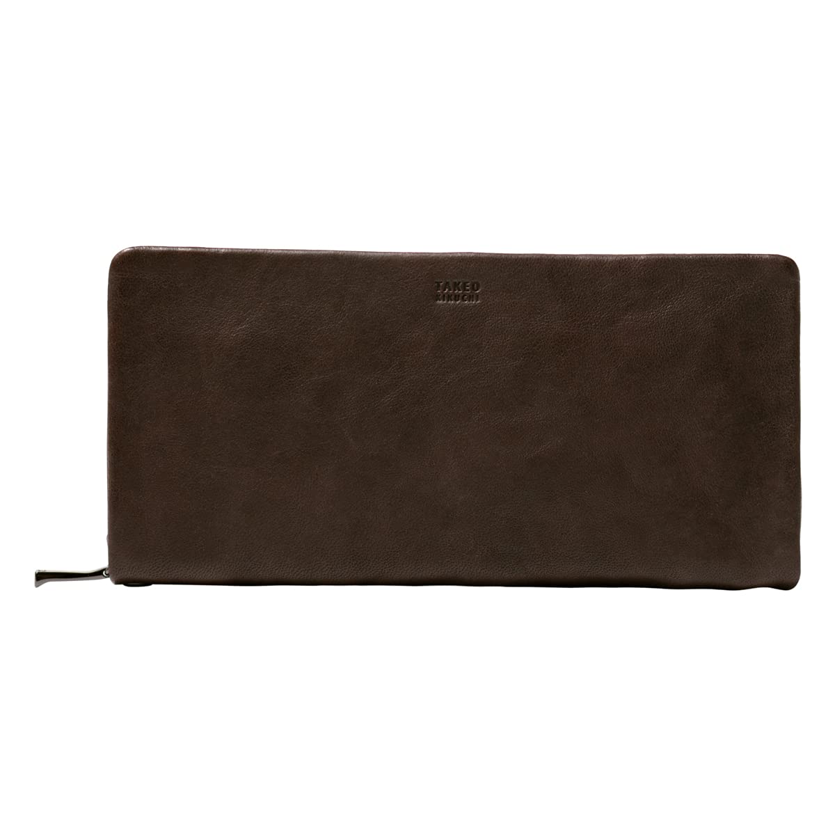 

Long Wallet Round Zipper Genuine Leather Oyster Limited Color 720627 Sheep Leather Leather Chocolate [Takeo Kikuchi] Men s [03]