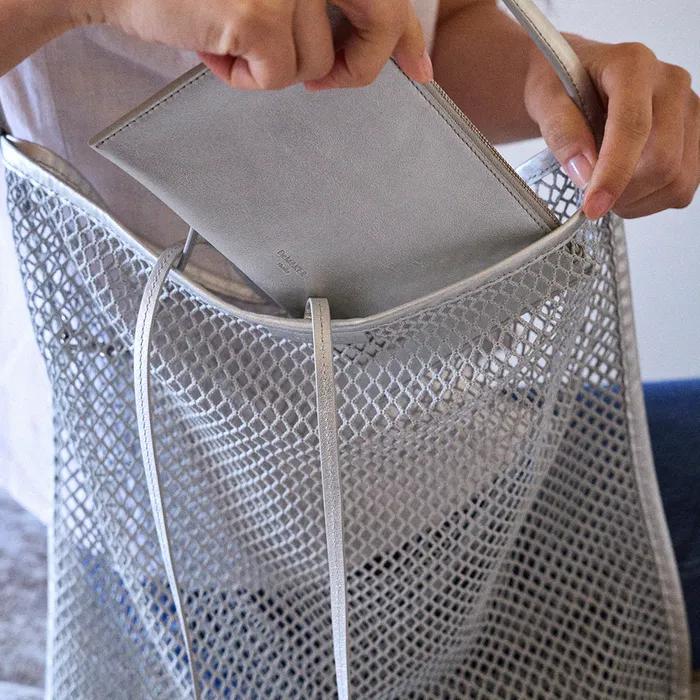 Mesh bag-silver