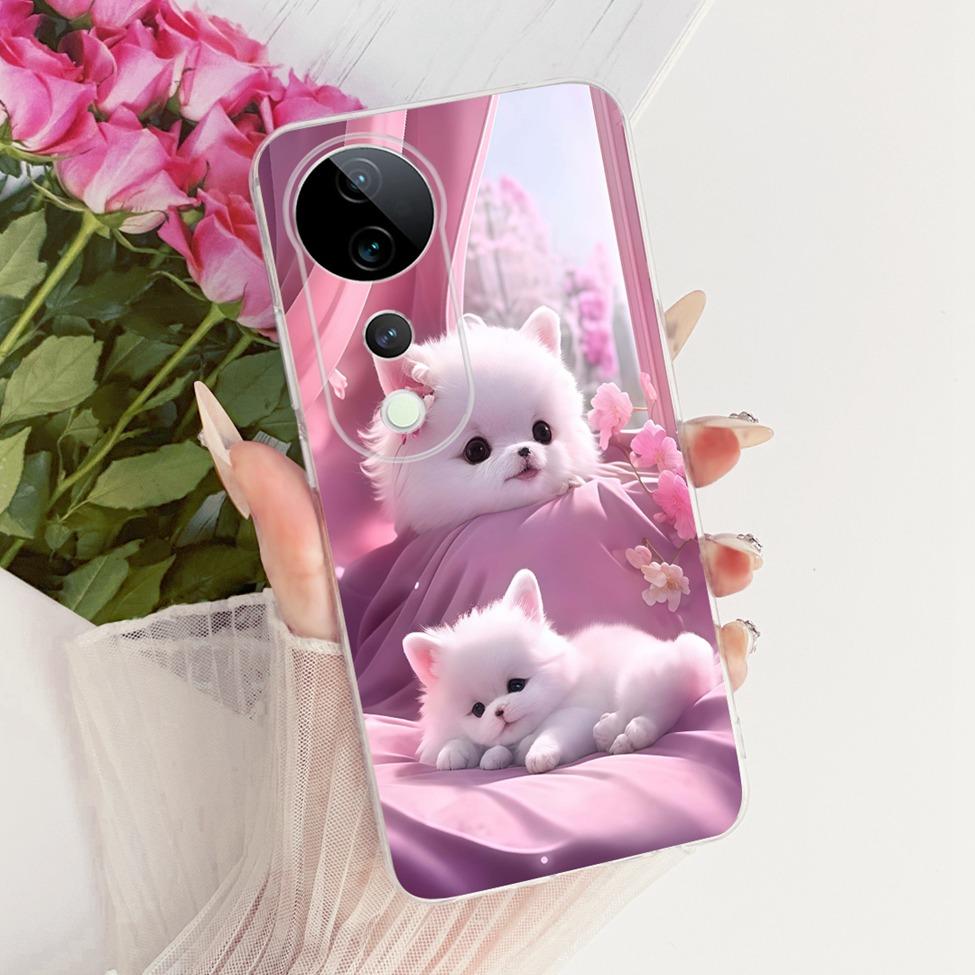 Casing For Vivo S19 Pro Clear Case Aesthetic Luxury Cute Fashion Flower Funny Painted Funda For Vivo S19Pro V2362A Cover