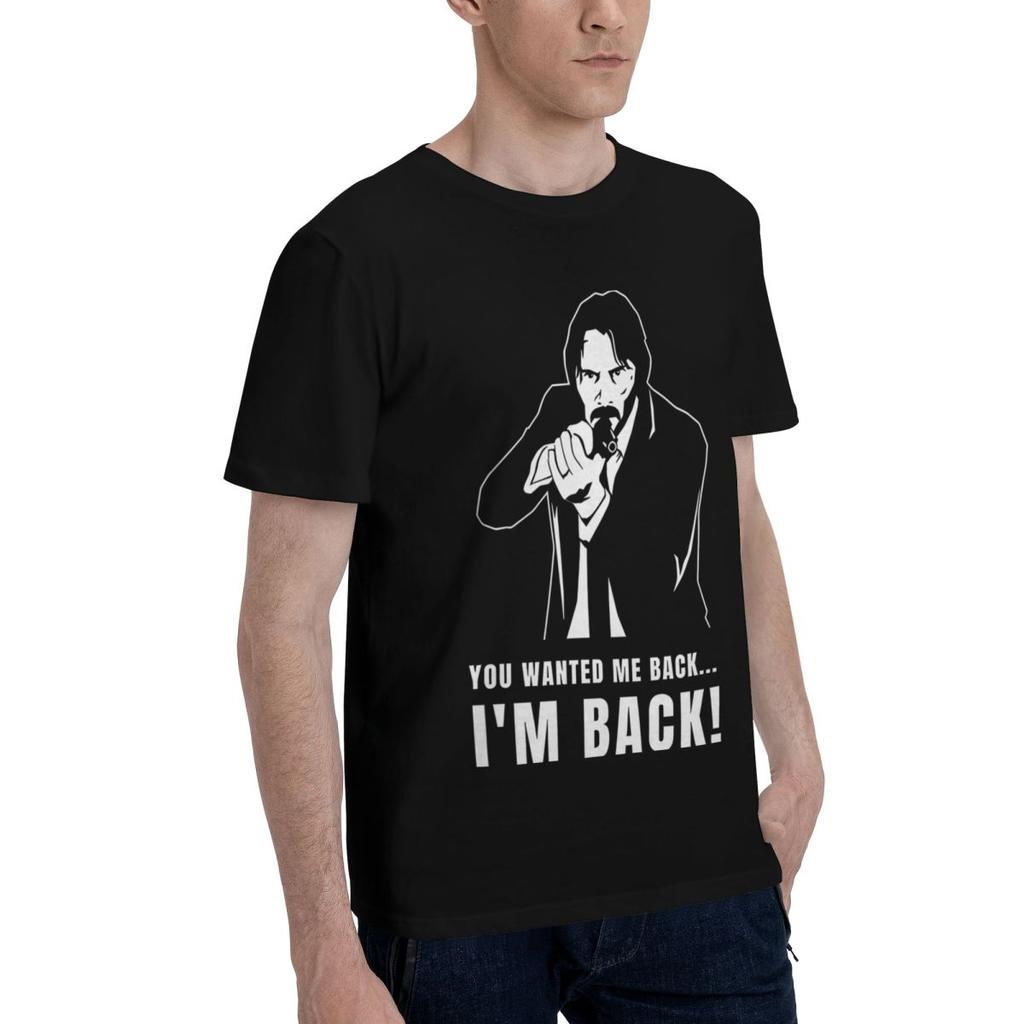 Am Back 100 Cotton Casual Breathable Confortable Vintage Funny TShirt For Men Graphic Tee