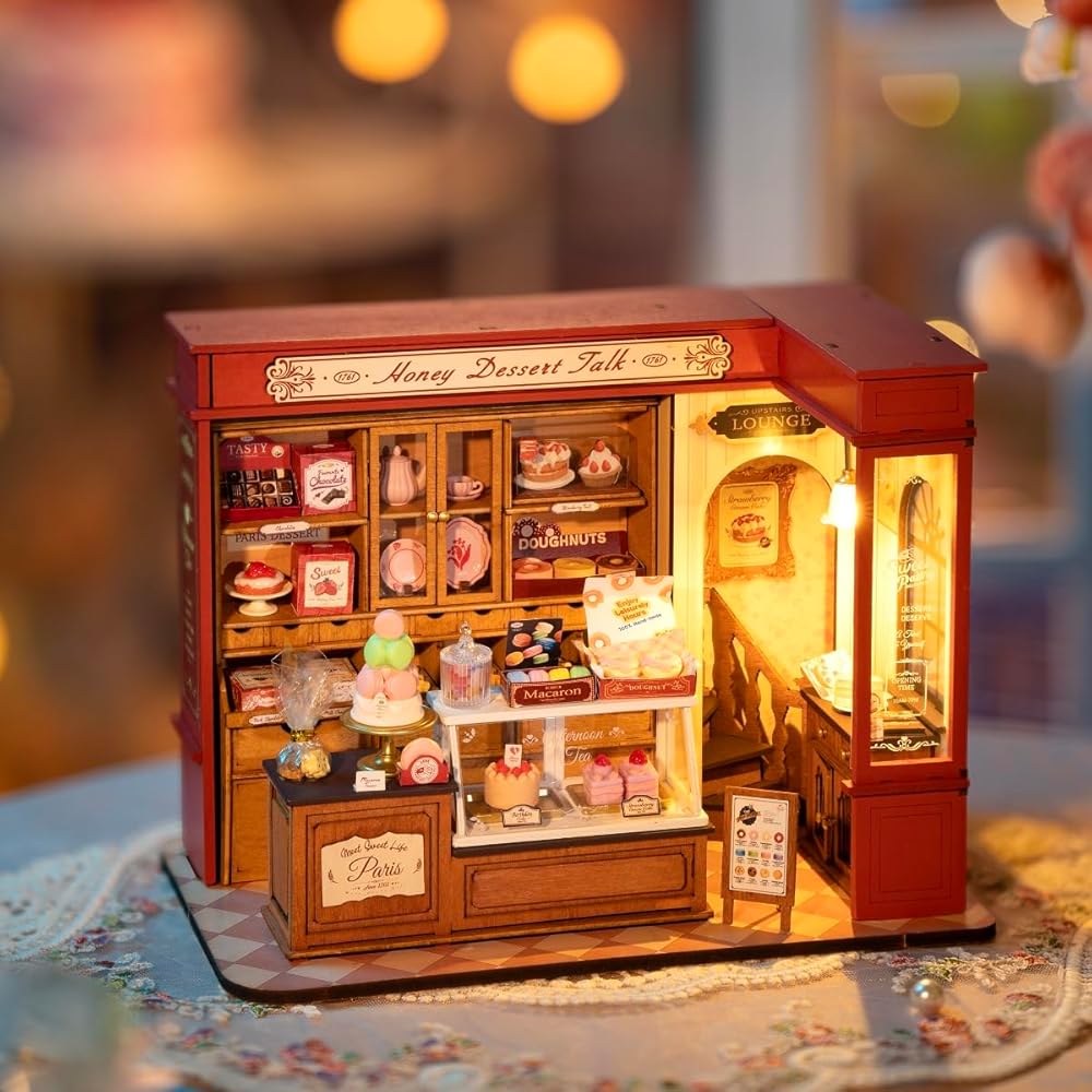 Tsukurundesu Miniature Dollhouse DG Series Patisserie DIY Kit with Japanese Instructions