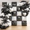 Cube-Patterned Backdrop Balloon Set Birthday Party & Engagement Party Decorations