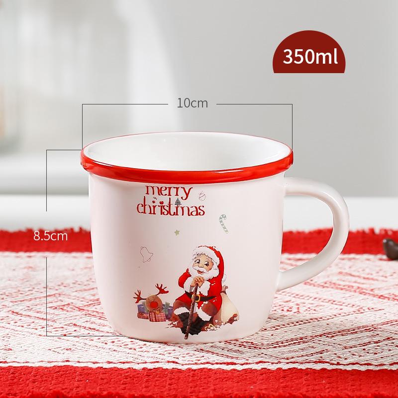 

Милая мультяшная рождественская керамическая чашка кофейная кружка Санта-Кружка креативная чашка для воды 350