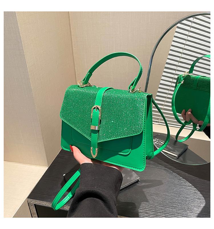 Popular Fashion Single Shoulder Oblique Span Small Square Bag Retro Foreign Style Women's Bag 2025 New Spring Texture Korean Version Handbag