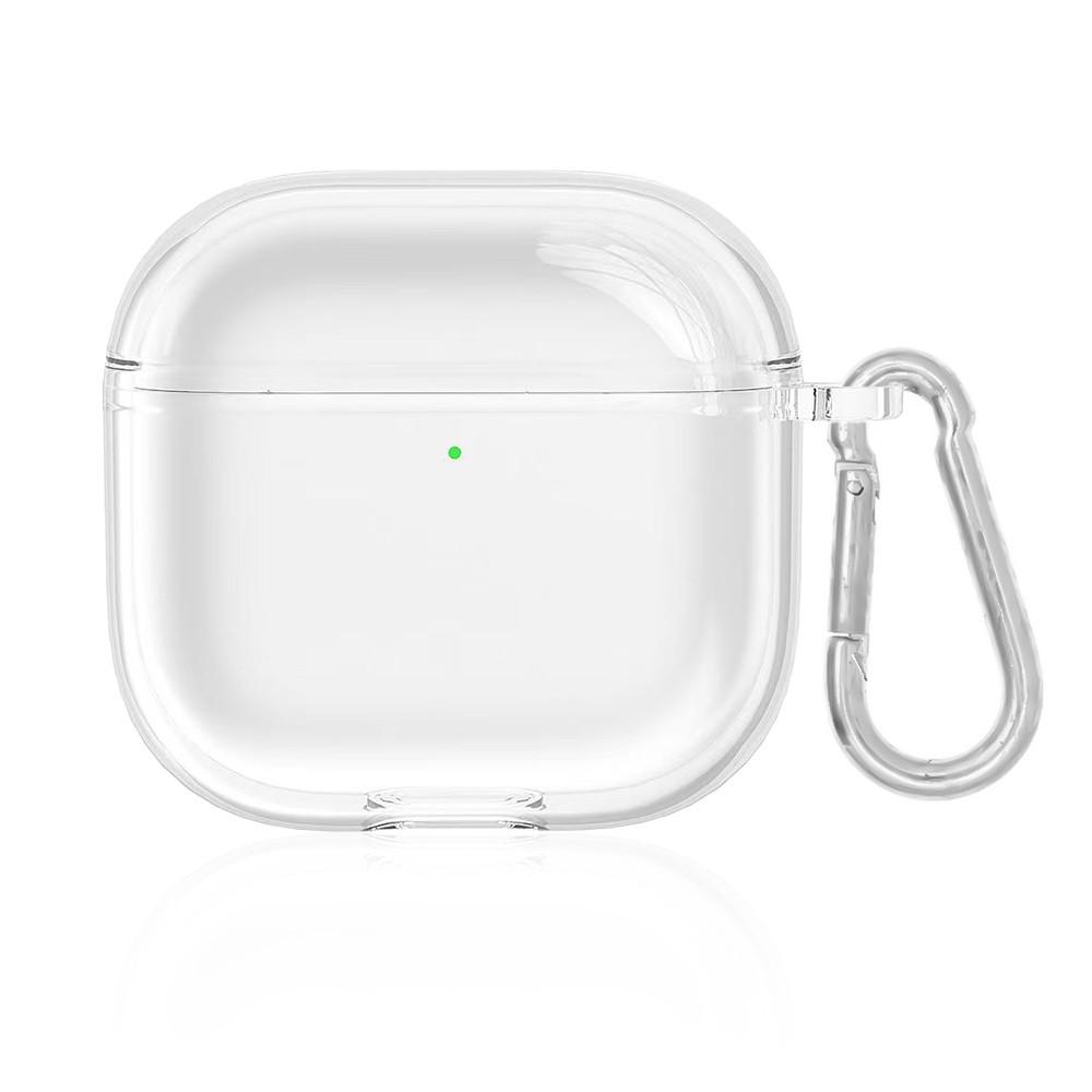 

Fonken Силиконовый Мягкий Чехол для Наушников Защитный Чехол с Карабином для Airpods 4 (2024) прозрачный