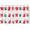 Package Label Countdown Christmas Label Advent Calendar Number Xmas Ornament Gift Felt Sticker