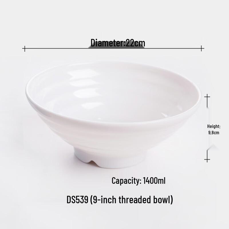Commercial Grade Melamine Threaded Bowls