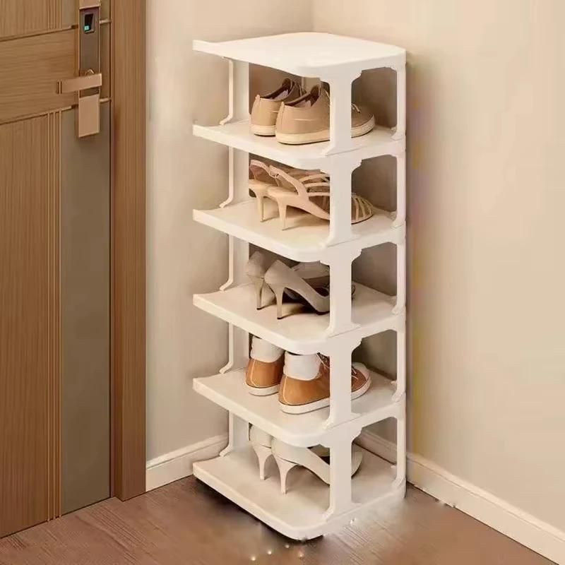 

Multi-Layer Shoe Rack Space-Saving Stackable Storage Organizer for Entryway Bedroom Dormitory Removable Shoe Shelf for Home Use
