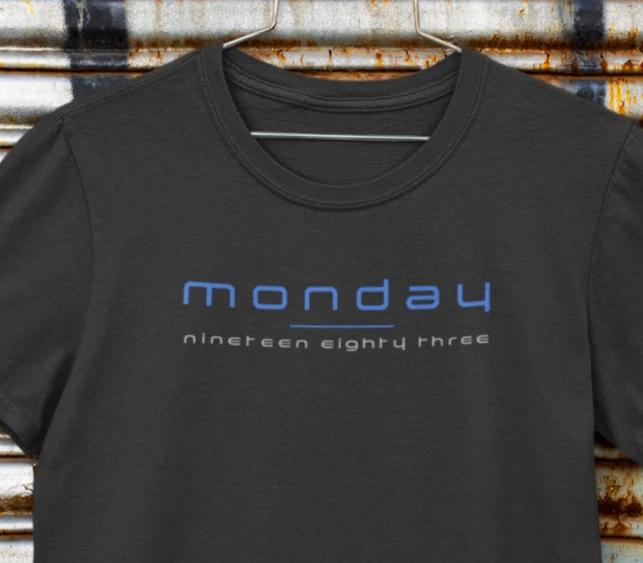 Blue Monday Vintage 80s T-Shirt /Retro New Order Style Indie Rock Tee 4XL