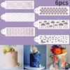 Cake Stencil Dotted Line Shape Pattern Wedding Cake Decorating Lace Cake Fondant Boder Stencils Template DIY Drawing Mold Tool