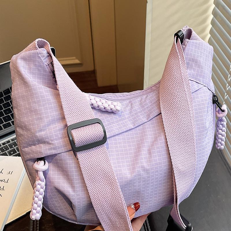 Sac bandoulière de trajet, Sac à bandoulière unique, Cartable d'étudiant, Sac décontracté, Sac en forme de ravioli