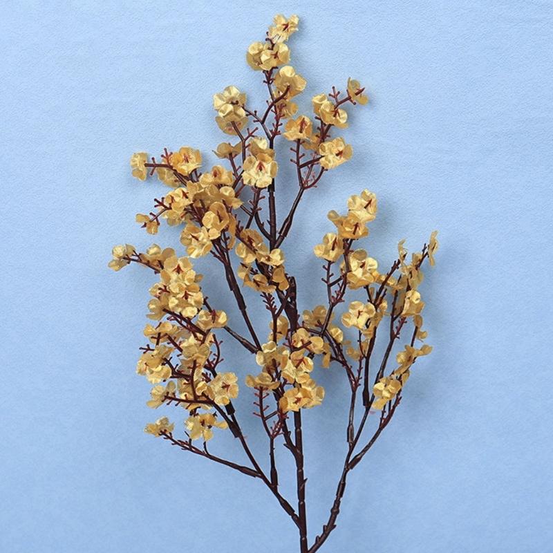 Realistic 50CM Silk and Plastic Gypsophila Flower for Home Decoration and Banquets Artificial Bright Color Blooms