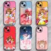 Süße japanische Anime C-Cardcaptor Sakura Handyhülle Handyhülle Weiche Verpackung Leicht für iPhone17 16 15 14 13ProMax