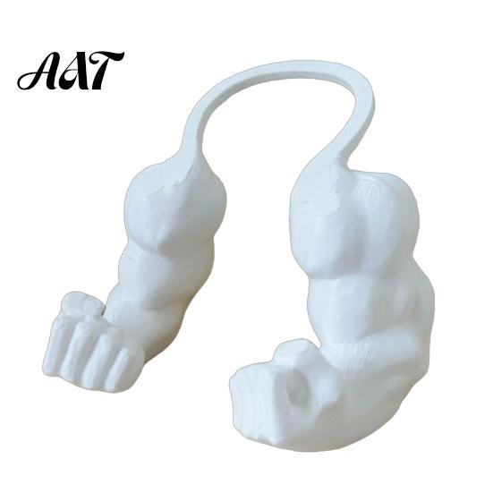 Pet Costume Props Cat Muscle Arms, Hilarious 3D Printed Muscular Creative Photo Shoulder Attachment for Feline Cosplay, Fun Interactive