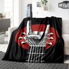 1pc Guitar Headstock Themed Printed Soft and Comfortable Home Blanket, Small Throw Blanket, Nap Blanket, Suitable As a Gift L080