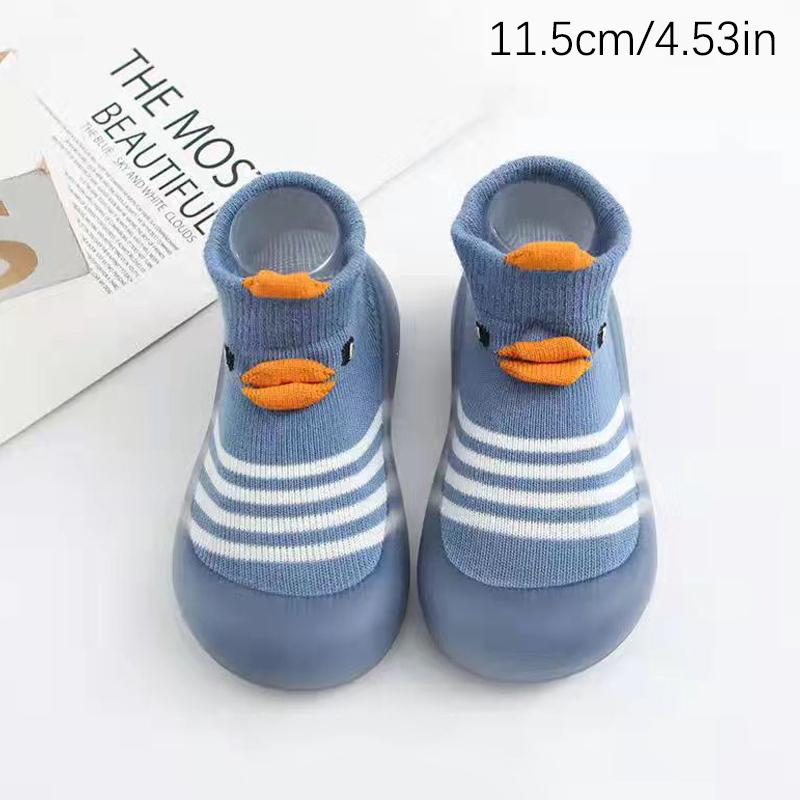 Weiche Baby-Kleinkindschuhe Baby-Kleinkindschuhe Bodensocken Schuhe Cartoon Kinder Rutschfeste Gummisohle Kleinkindschuhe Weich Gestrickt