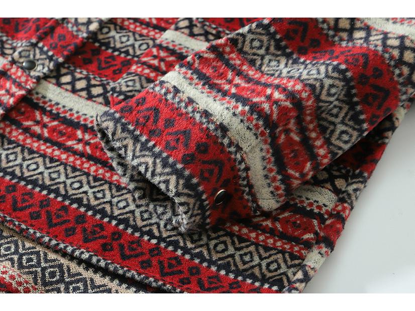 Herren Dickes Wollhemd mit Karomuster - Koreanischer Stil Trendige Langarmjacke für Teenager