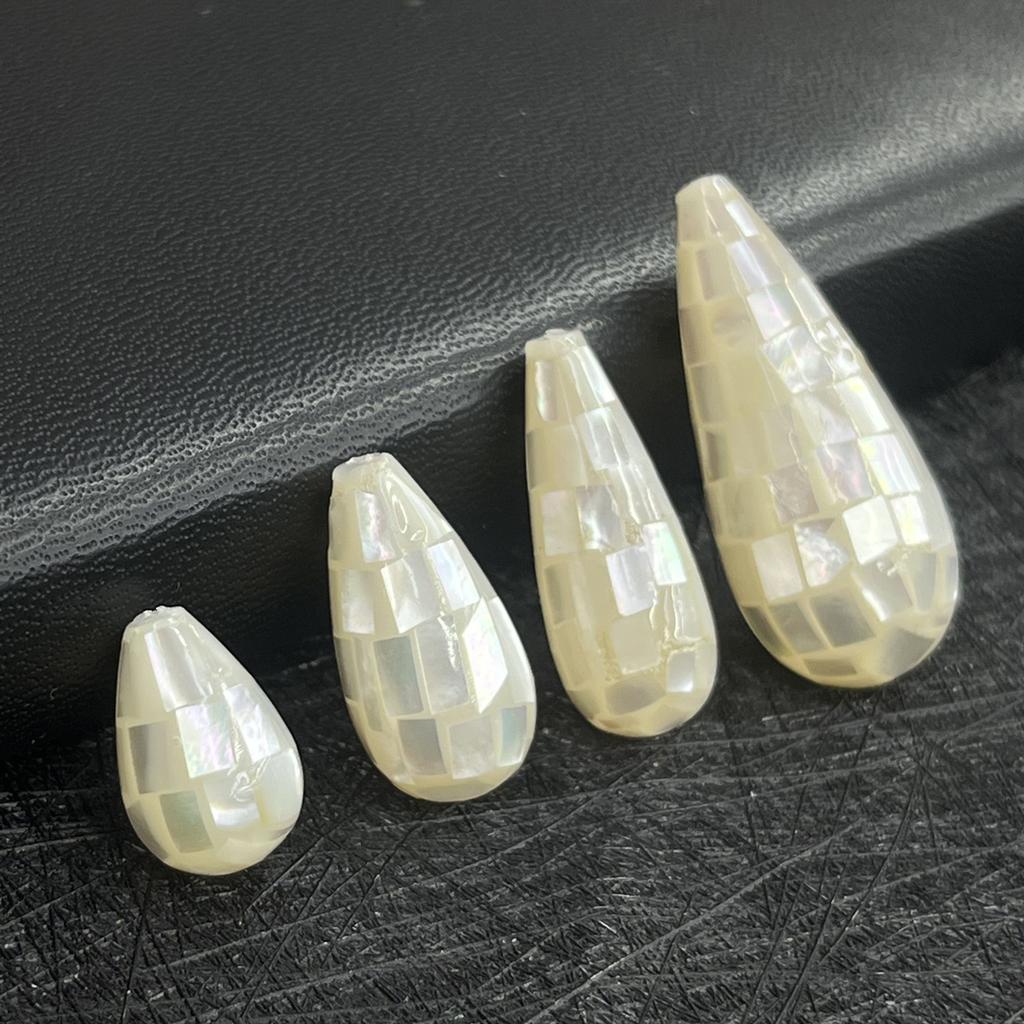 1Pc, White Natural Shell Pendant, Fashion Minimalist Style Men Women Charms, DIY Necklace Accessories, Creative Jewellery Making, Festive Crafts