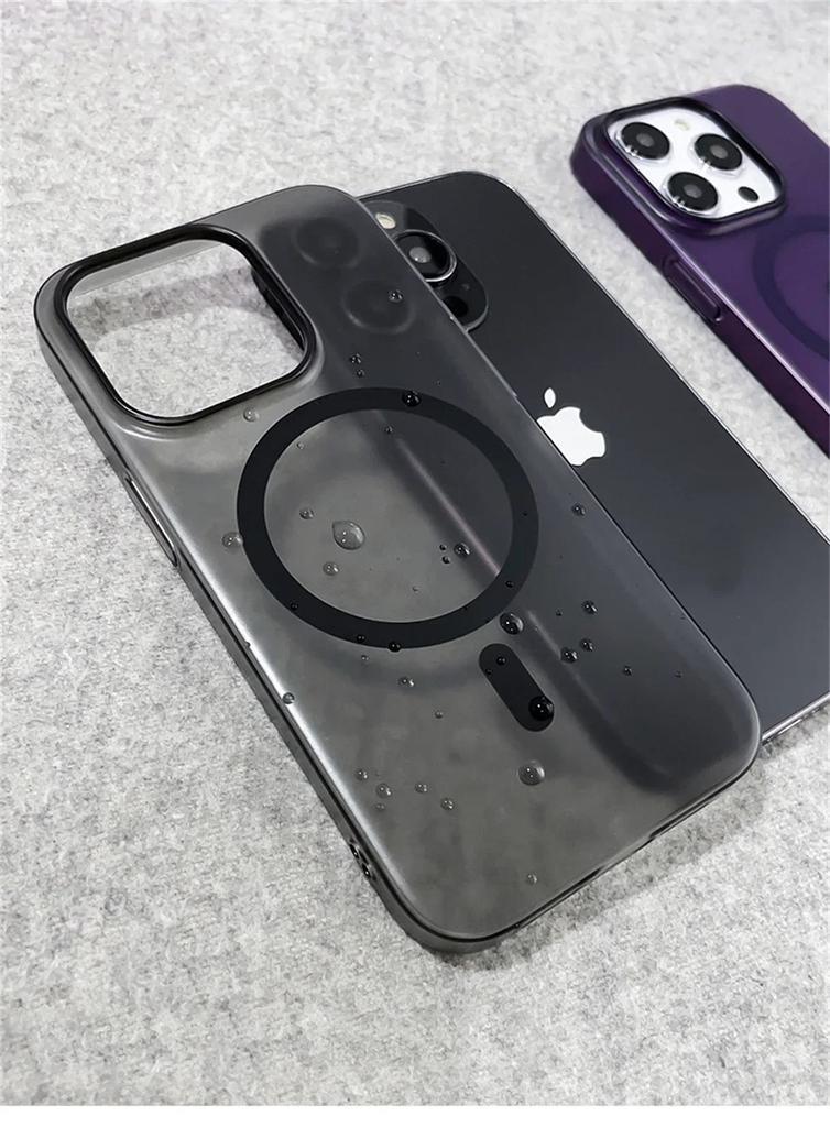 Magnetic Matte Bumper For  Case For For Iphone 1 11 14 13 12 16 Pro Max Plus Ultra Thin Translucent Shockproof Hard PC Cover