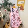 Cross-Border Hot Selling Cartoon Sanrio Leather Texture Case for Apple 14/16