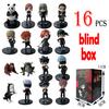 16Pcs/Pack Jujutsu Kaisen Q Posket Figure Satoru Gojo Geto Suguru Yuji 9cm Figurine Anime Collection Decoration Birthday Gift