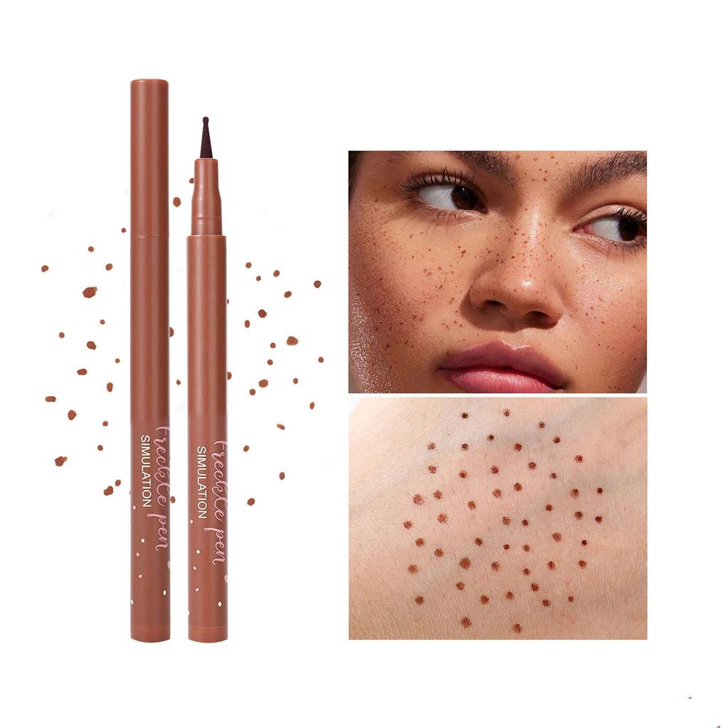 Freckle Effect Stamp Pen for Makeup - Smudge-Proof Quick-Drying Formula, Waterproof Wear, Realistic Facial Beauty Application