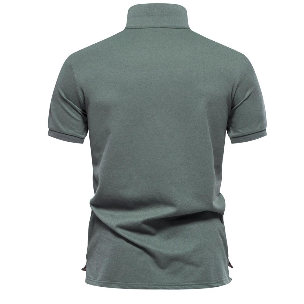 Men’s Summer T-shirts Cotton Polyester Gradient Printed Polo Shirts Short Sleeves Fashion Tops Golf Shirt Daily Casual Menswear