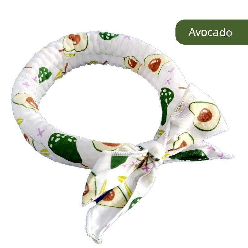 

Summer Pet Scarf Cat and Dog Cooling Ice Scarf Pet Iced Towel Ice-Cold Towel Heatstroke Prevention Ice Towel Pet Supplies 5*100cm Avocado