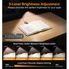 Gritin 2026 Gen 2 Book Light for Reading- 30 Eye Caring Full Spectrum LED | 5 Colors & 5 Brightness, Adjustable Wide/Narrow Beam, Upgrade 1500mAh