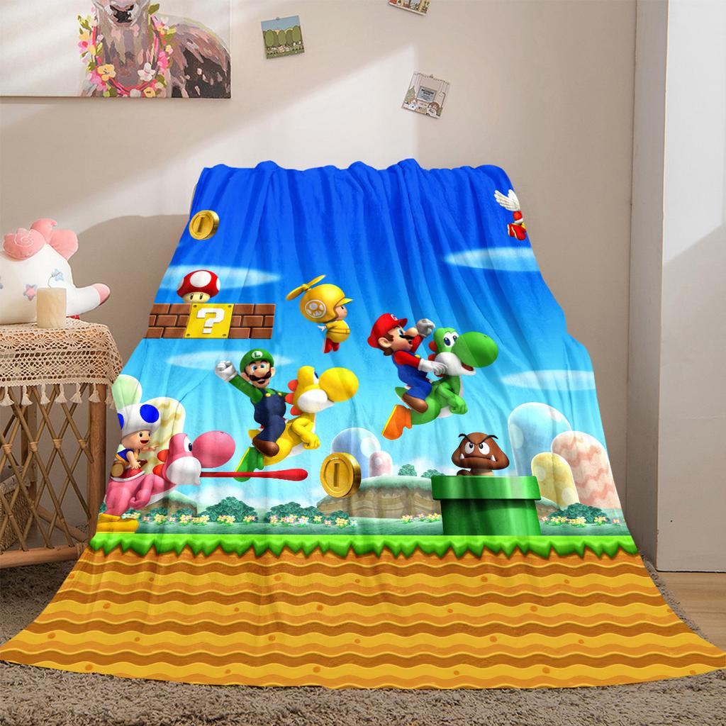Classic Pixel Games Soft Flannel Blanket Lightweight Cozy Microfiber Blanket for Couch Bed LXR93