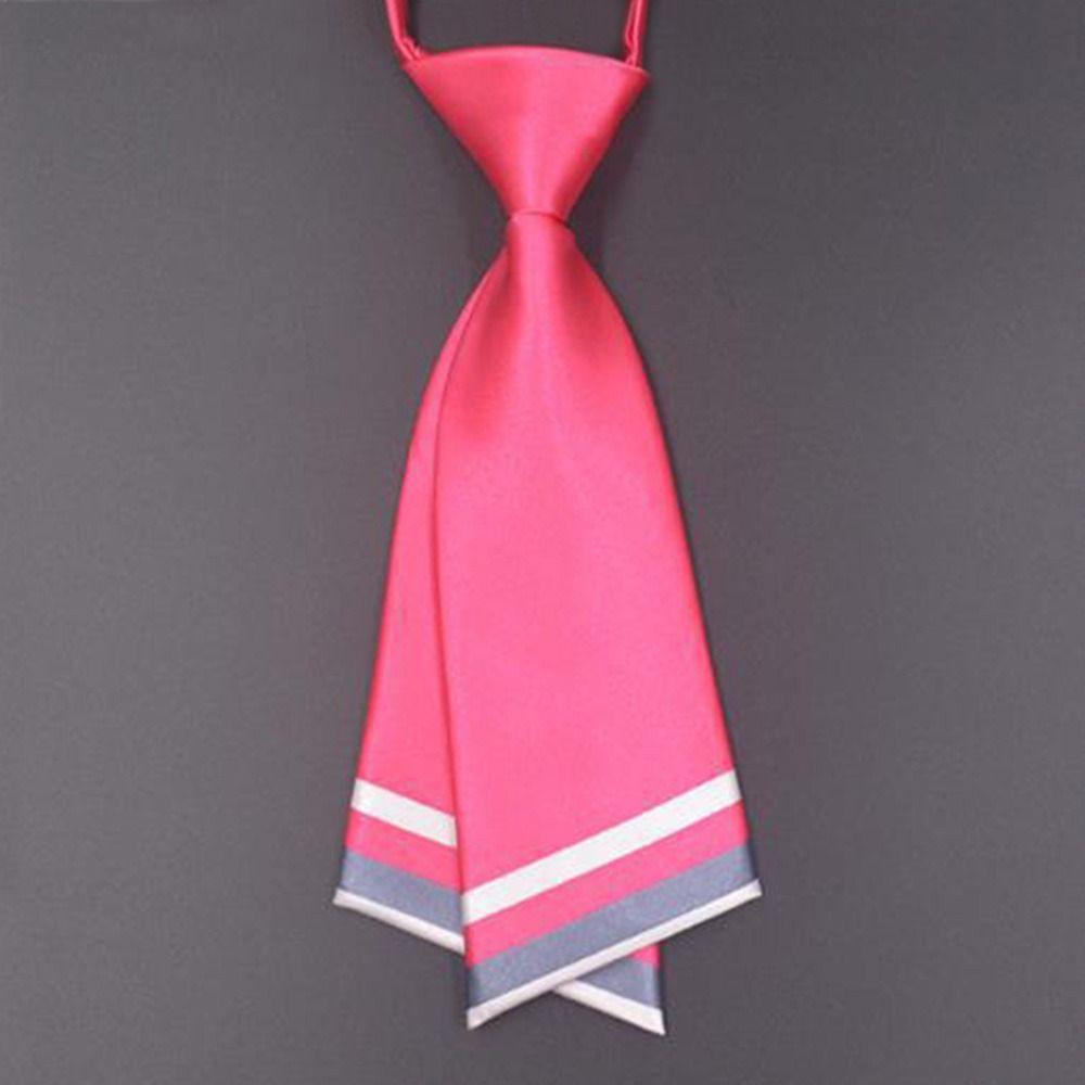 Solid Color Bow Knot Tie Japanese Cravat Fashion Solid Neck Tie  for Women