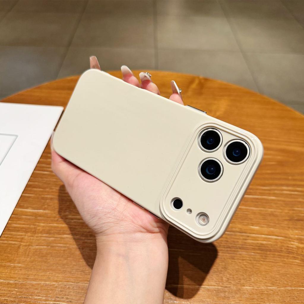 Solid Color Light Pillar Phone Case for Apple 17 PROMAX Protective Case 17 Color Full Covered Edge TPU Soft Case