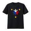 T-shirt Drapeau des Philippines Soleil et Étoile des Philippines Lavage Vintage Légèrement Étiré Style Designer Respirant