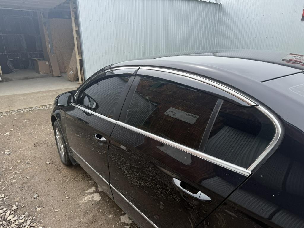 Windshields with Chrome Molding SD (EU, 4 Pcs, Niken) for Volkswagen Passat B6 2006-2012