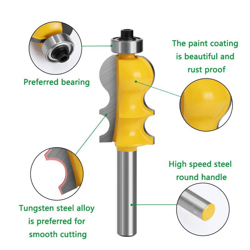 Special Architectural Moulding Line Router Bit Woodworking Cutter Milling for Wood Bit Face Mill 6mm 1/4inch 8mm 12mm 1/2inch Shank
