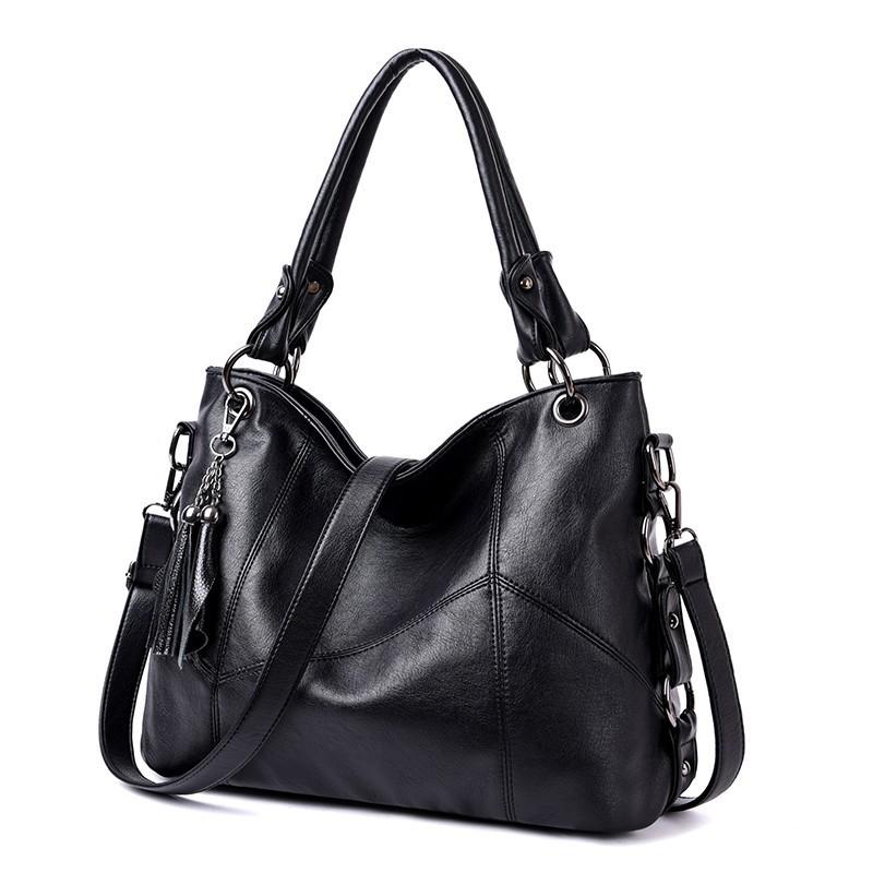 

Large Tote Upscale Bag In Timeless Black With Spacious Design Stylish Features